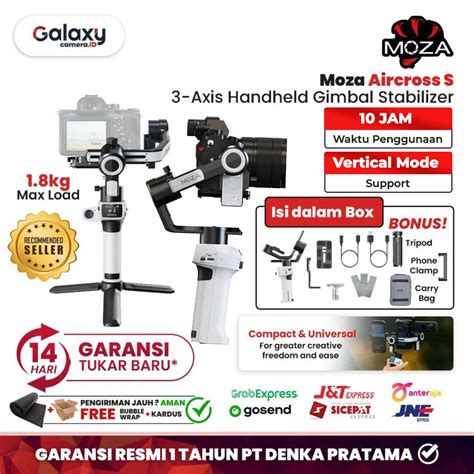 Jual Moza Aircross S Axis Handheld Gimbal Stabilizer Garansi Resmi