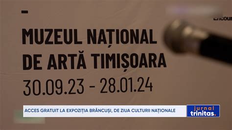 Acces gratuit la expoziția Brâncuși de Ziua Culturii Naționale YouTube