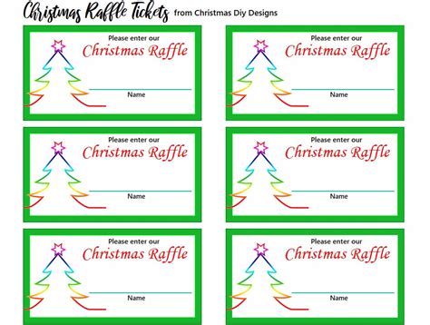 Printable Christmas Party Raffle Tickets - Etsy