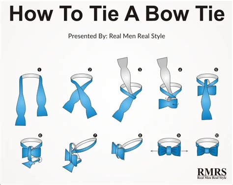 How To Tie A Bow Tie Self Tying A Bowtie Bow Tie Knots In Steps