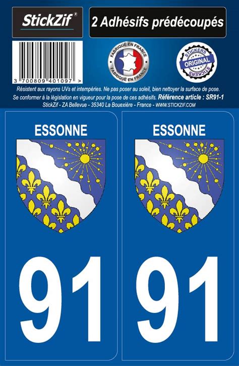 Stickers R Gions Essonne Stickzif Sr Plakers Plaques D