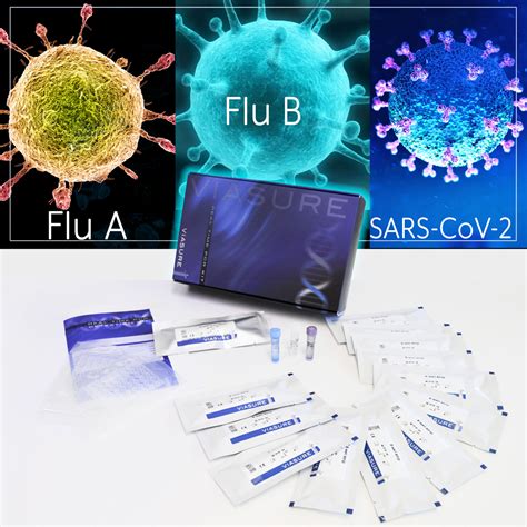 VIASURE COVID 19 Combo Kit COVID 19 Flu A Flu B