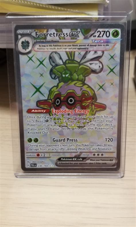 Forretress ex Pokemon Paldea Evolved 230 193 興趣及遊戲 玩具 遊戲類 Carousell