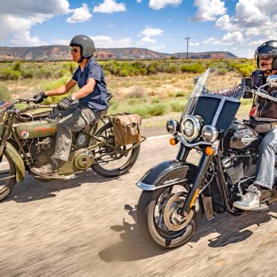 Ils ressuscitent une Harley de 1918 et la ramènent sur la Route 66 Geo fr