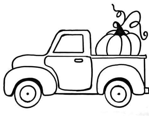 Old Farm Truck Coloring Page