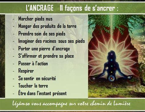 L ANCRAGE voilà 11 façons de vous ancrer