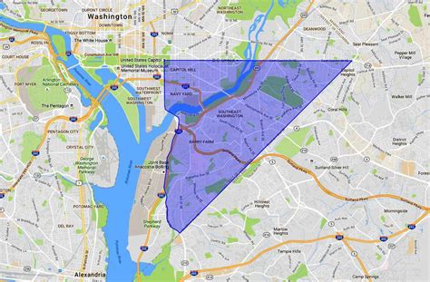 SE Washington DC: A Map and Neighborhood Guide