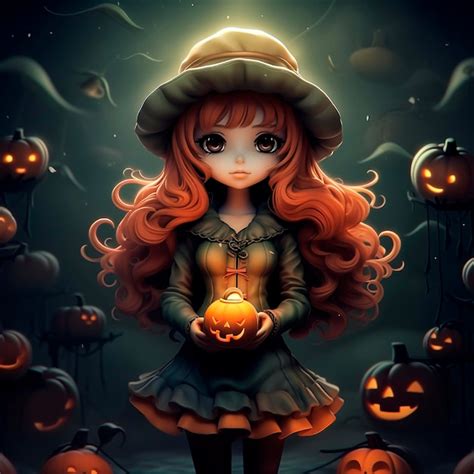 Premium AI Image | Halloween girl