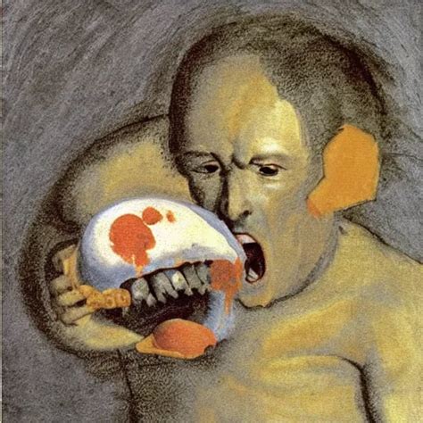 Saturn Devouring His Son Painting By Francisco Goya Stable Diffusion