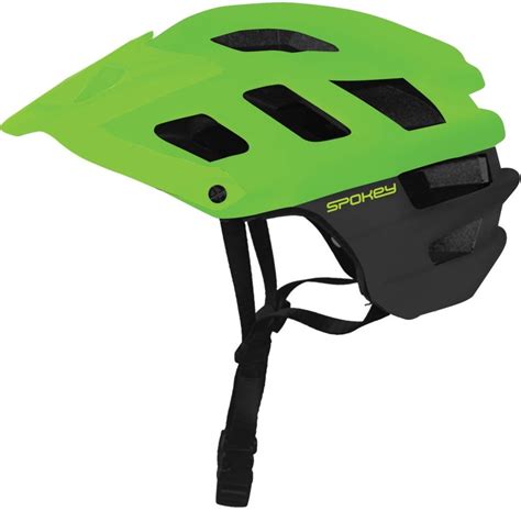 SPOKEY Singletrail Zielono Czarny Rozmiar 55 58 Kask Rowerowy