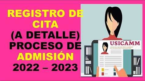 Soy Docente REGISTRO DE CITA PROCESO DE ADMISIÓN 2022 2023 YouTube