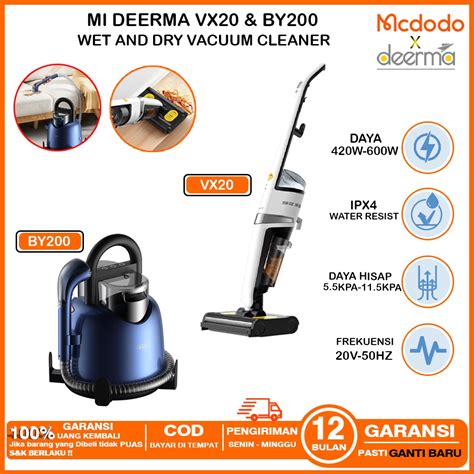 Jual DEERMA BY200 VX20 Handheld Vacuum Cleaner Wet And Dry Penyedot