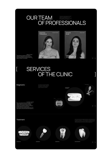 Dental clinic website design :: Behance
