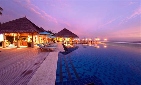 Fond d écran Maldives tropical plage recours soir 3613x2178