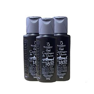 Kit 3 Gel Cartilagem Tubarão 18 Ervas 200g Bio Instinto Submarino