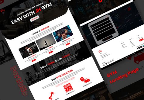 Gym Website Design on Behance