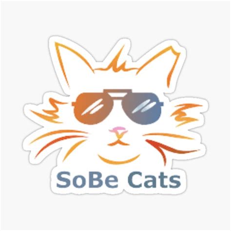 Cat Logo Sticker For Sale By Muuuuuuuuuuuuu4 Redbubble