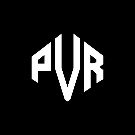 Pvr Brief Logo Design Mit Polygonform Pvr Polygon Und Würfelform Logo