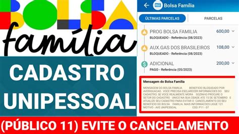 Bolsa Fam Lia Averigua O Unipessoal P Blico Evite O Cancelamento Do