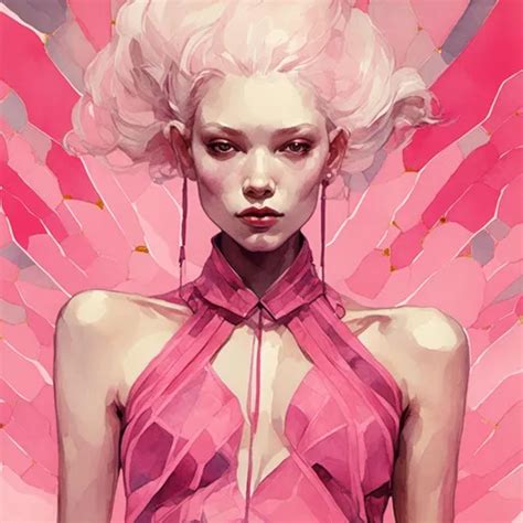 Sasha Luss Hypnotic Pink Latex Artstyle