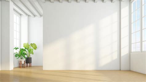 Premium Photo Minimalist Empty Room With White Wall And Wooden Floor