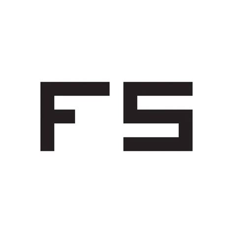 fs logo design  stock vectors