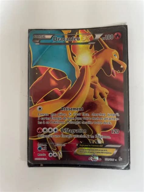 CARTE POKÉMON ULTRA Rare Dracaufeu EX Full Art 100 106 XY2 Étincelles