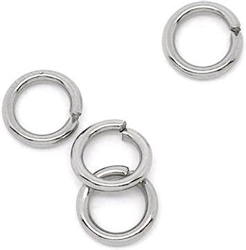 Amazon Valyria Piece Mm Stainless Steel Open Jump Rings