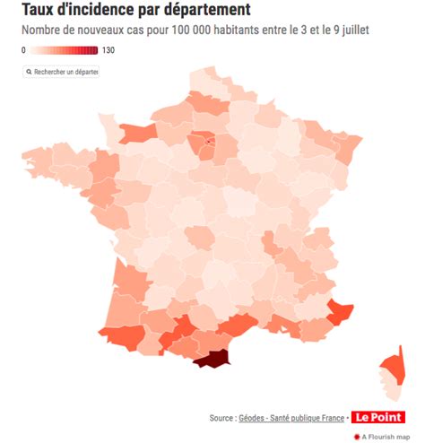 Covid 19 les départements qui risquent de nouvelles restrictions