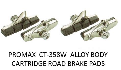 Brake Blocks 2 Pair Promax Road Pads Shoes Bicycle Bike Racing Caliper