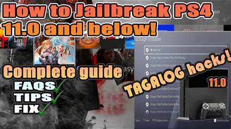 How to Jailbreak PS4 11.0 and below | Complete guide | Tagalog - iPhone ...