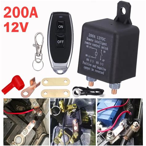 V Car Relay A A Remote Dual Wireless Remote Disconnect Switch