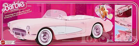 2023 Barbie The Movie Corvette Vehicle Playset Hpk02 Toy Sisters