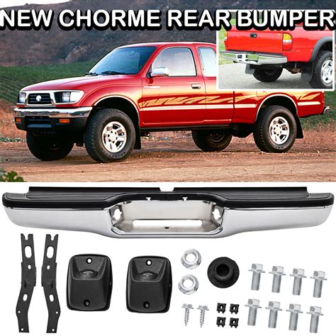 For Toyota Tacoma Chrome Complete Rear Bumper Replacement Ebay