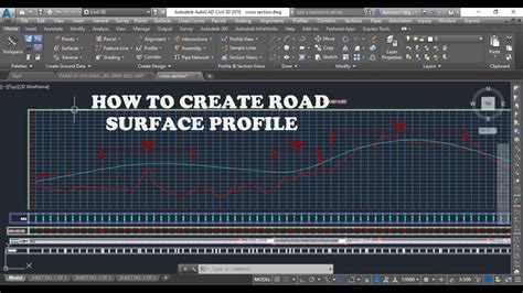 How To Create Road Surface Profile In Civil D Youtube