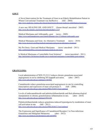 Cannabinoid Applications