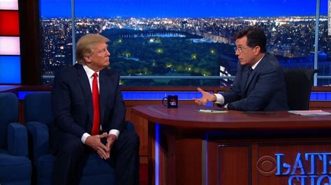 Donald Trump Ducks Stephen Colbert S Question Was Obama Born In The Usa