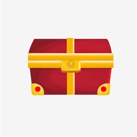 Empty Treasure Chest Clipart Transparent Background Red Treasure Chest