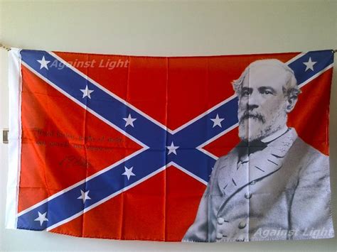 2017 Confederate Flag With Robert Edward Lee Portrait 90 X 150 Cm Polyester American Civil War