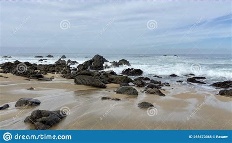 Pacific Ocean And Beach Sayulita Mexico Stock Photo Image Of Stormy