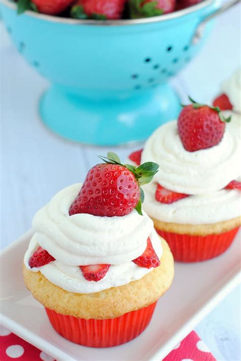 Super Simple And Amazing Strawberry Shortcake Cupcakes Crazy Little Projects