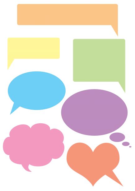 Colorful Speech Bubbles Free Stock Photo Public Domain Pictures