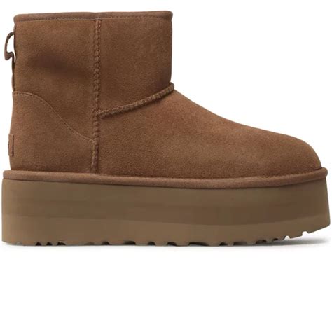 UGG Botki Na Platformie Classic Mini Platform Chestnut