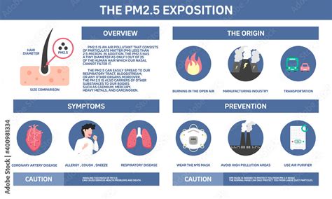 The Pm25 Exposition Infographic Particulate Matter 25 Symptoms And