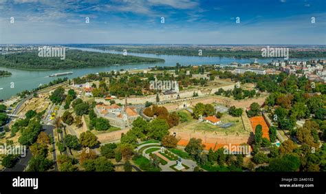 Aerial View Of The Belgrad Kalesi Damad Turbe Sahat Kula Clock Tower