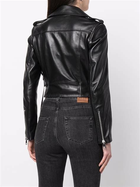 Manokhi Fringe Trimmed Biker Jacket Farfetch