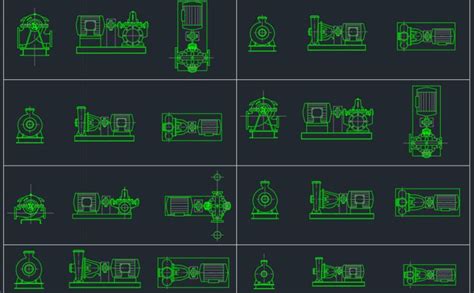 Water Pump Cad Block And Typical Drawing For Designers Cad Blocks