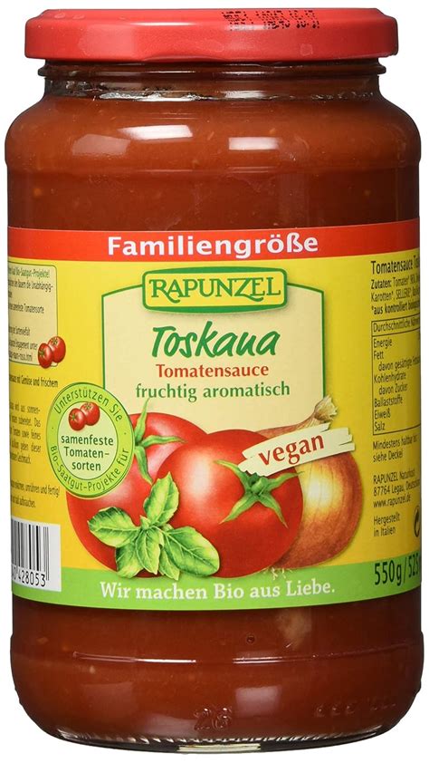 Rapunzel Tomatensauce Toskana Er Pack X G Bio Amazon De