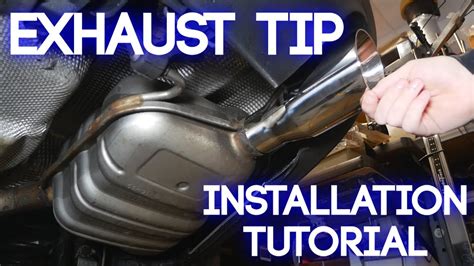 How To Install Exhaust Tips Aftermarket Muffler Tip Installation Tutorial Youtube