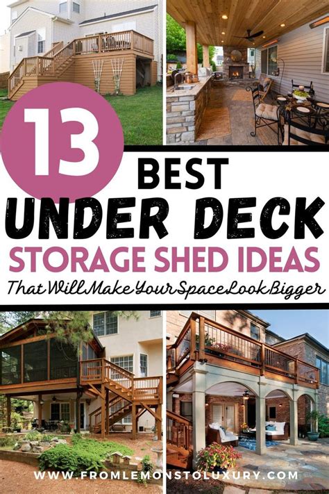 13 Best Under Deck Storage Shed Ideas That Will Make Your Space Look